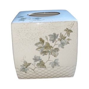 Trailing Ivy Tissue Ceramic Cube, NWT